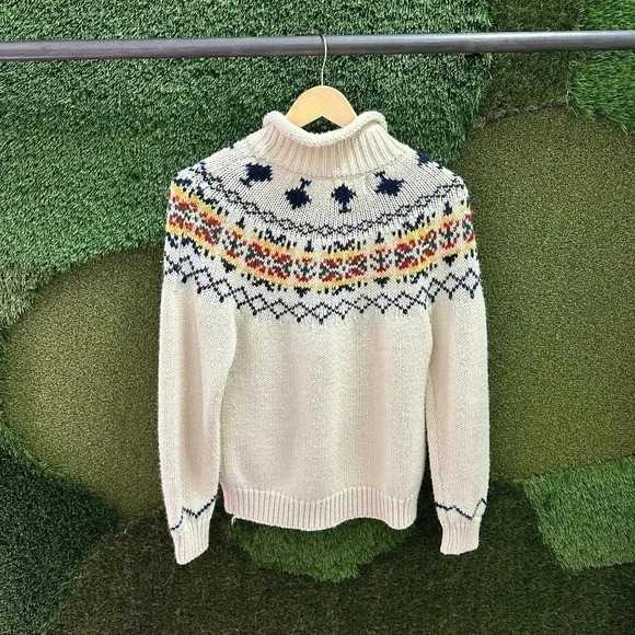 Vintage Jeff Laurent Patterned  Sweater Medium - Picture 2 of 5